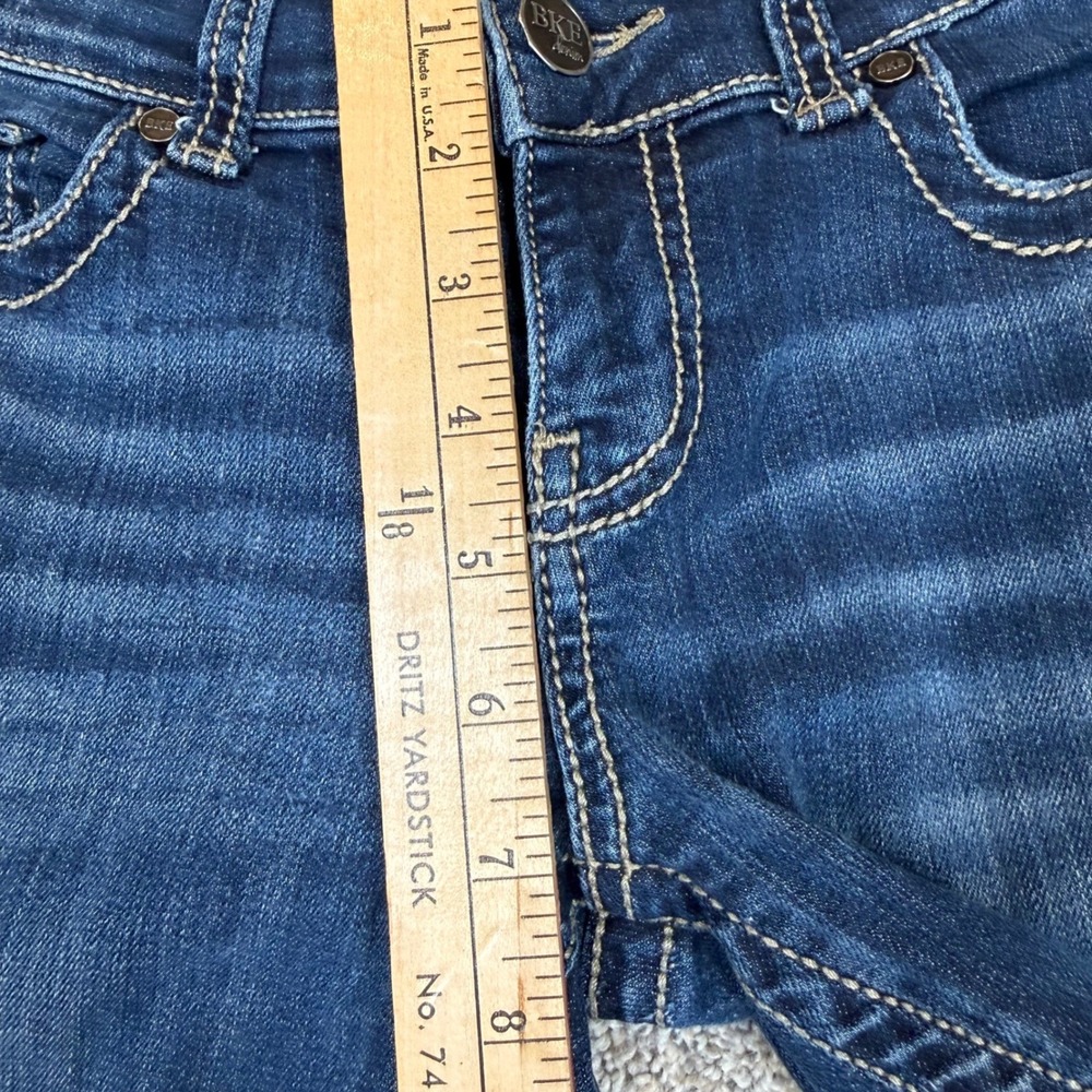 BKE Stella Bootcut Jeans 29 XL Dark Wash Embroidered Contrast Stitch Denim - Picture 6 of 12